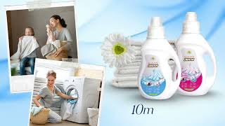 Nước Giặt Sinh Học IWASH | Sạch – Mềm Vải – An Toàn Cho Da \& Trẻ Sơ Sinh