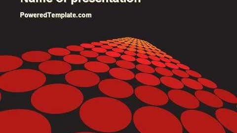 Red Dotted Way PowerPoint Template by PoweredTemplate.com