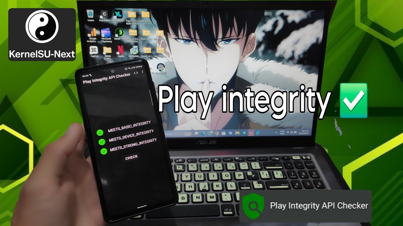 Play integrit com kernel Su | Rom Un1ca - YouTube