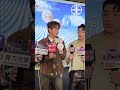林家謙 Tyson Yoshi以及魏浚笙 Jeffrey 出席HOY TV節目 去邊啊DO姐 記者會後一同接受訪問 當 煨Sir 回答日本拍攝節目期間有甚麼難忘經歷時 竟然令到身旁的TY目瞪口呆 