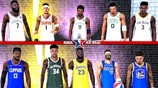 NBA All Star Game 2021 Team LeBron Vs Team Durant 5v5 On NBA 2k21 MyCareer Giannis MVP Highlights