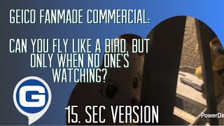 Geico Fanmade Commercial 11  Can You Fly Like A Bird When No Ones Watching 15sec