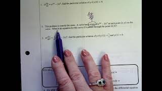 AP Calculus AB Section 7-2: Verifying Solutions