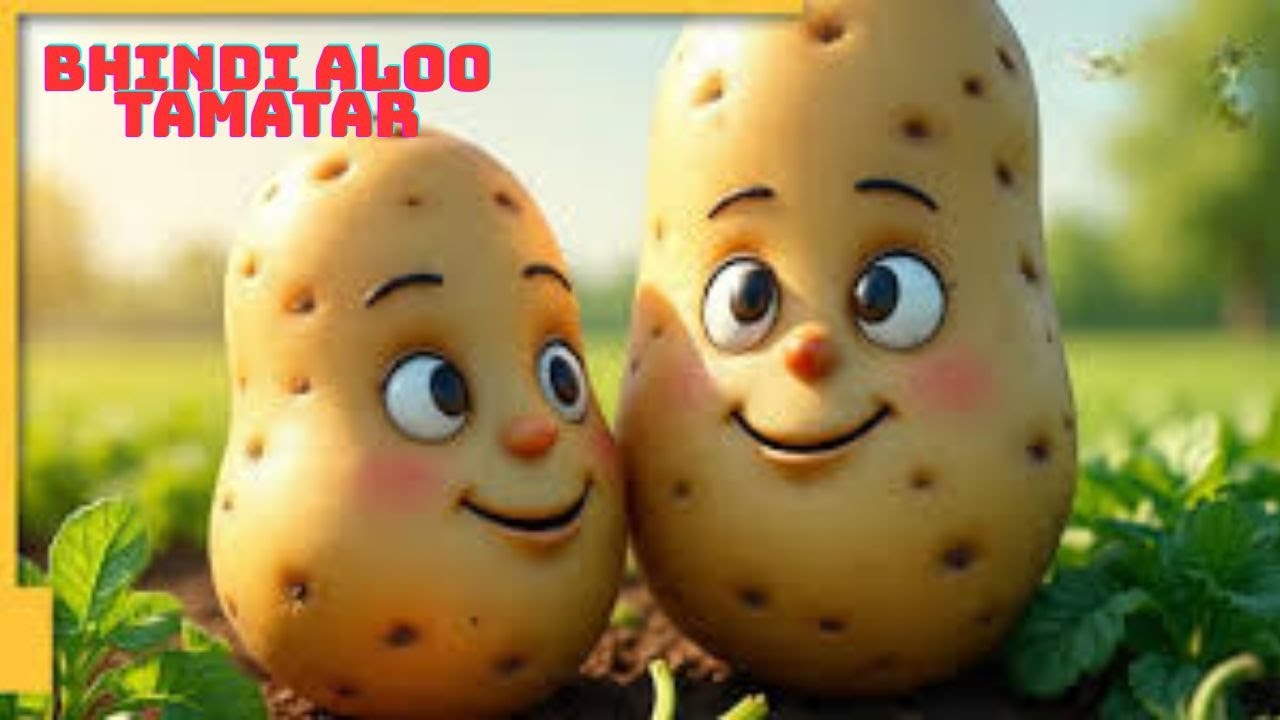 Bhindi Aloo Tamatar 🍅🥔  Nursery Rhyme for Kids  Hindi Cartoon Song# BhindiAlooTamatar#KidsCartoon #