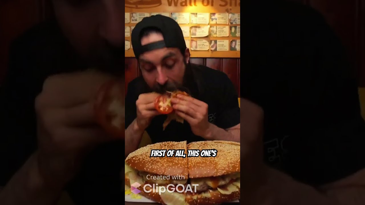 The Messy🍔🔥 Giant Burger Challenge Begins! 