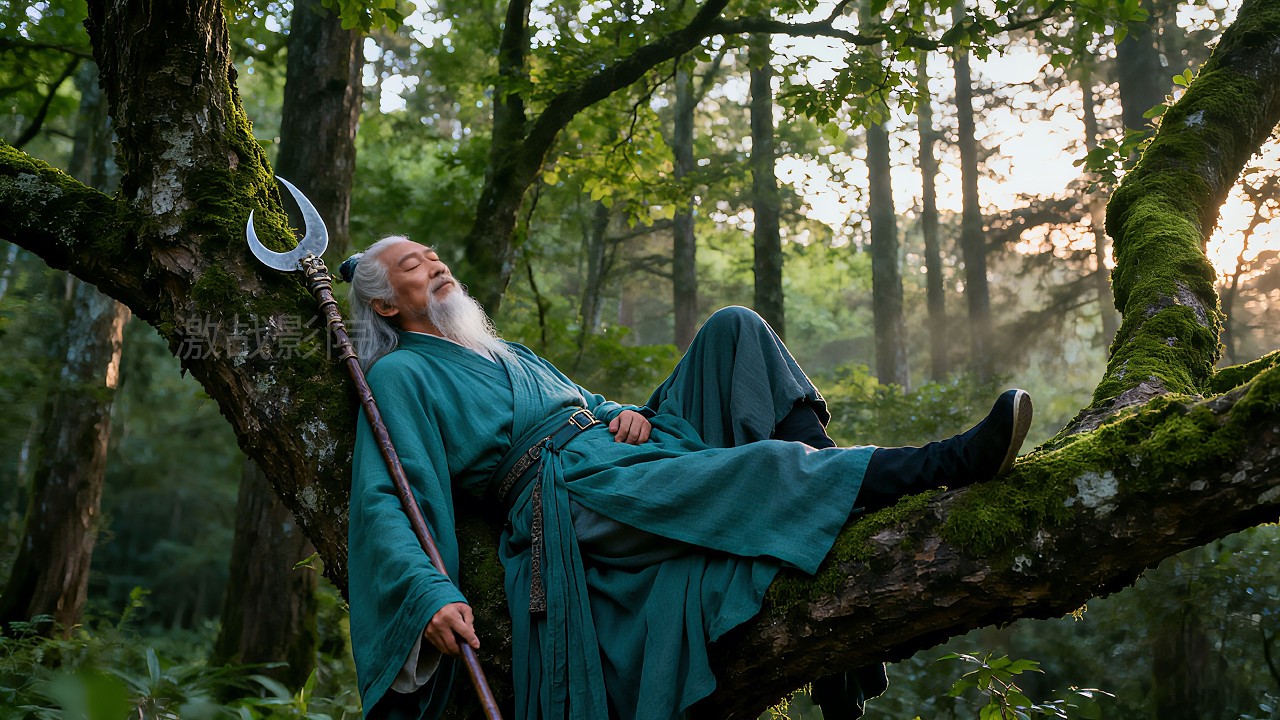 Kung Fu Film! The filthy old man is a hidden master, uses a carrying pole to fight ten men easily!