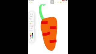 How to draw a carrot🥕 #shorts #simpledrawing #carrot  drawing carrots for children, easy carrot