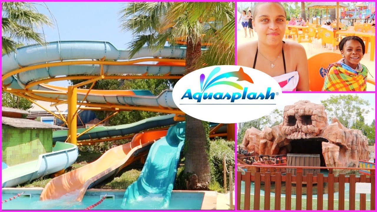 VLOG JOURNEE A AQUASPLASH ! Toboggans , piscine , bateaux pirates