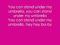 Umbrella- The Baseballs Lyrics On Screen