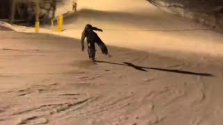 Ski Resort Fail: Boy Falls Hard Attempting Rail Trick || WooGlobe