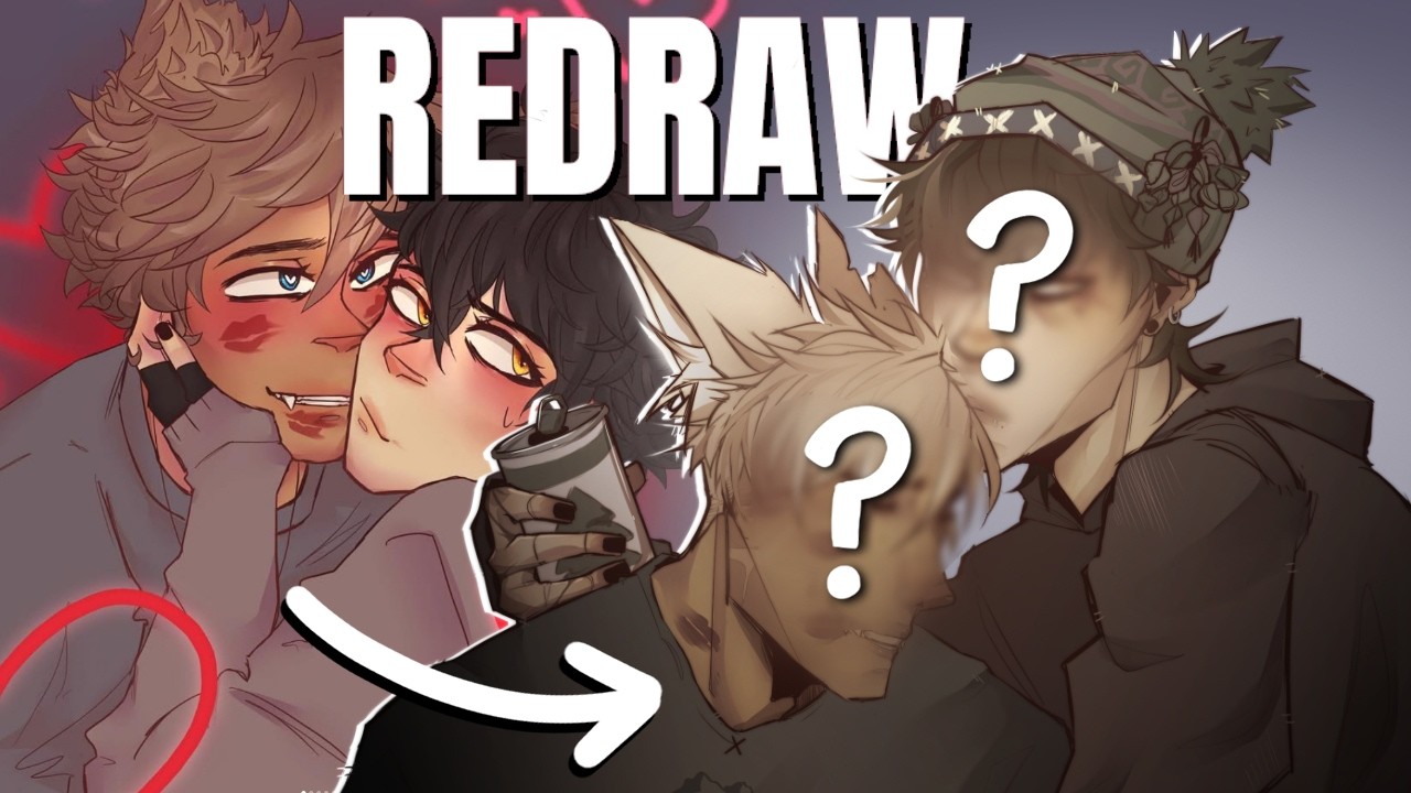 I Redrew the Same Thing for 5 YEARS | redrawing my old art, speedpaint ...
