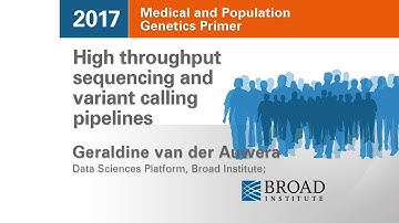 MPG Primer: High throughput sequencing and variant calling pipelines (2017)