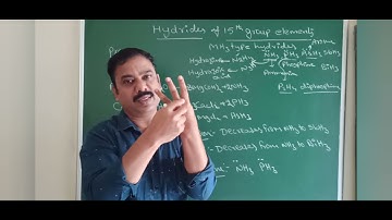 15th group elements- 2 | hydrides | explained in English and Telugu | Neet, Mains and board exams