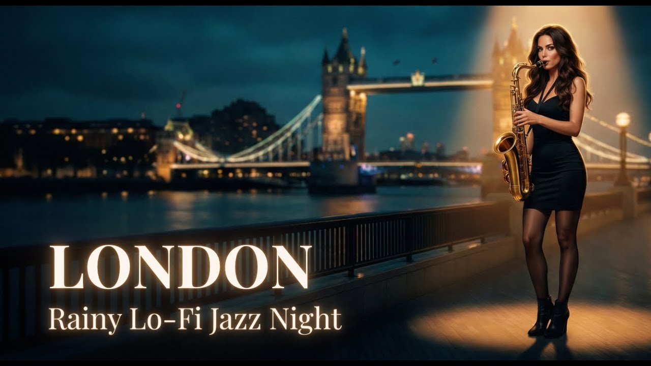 London Jazz Night | Cozy City Jazz | Study / Work / Relax Music