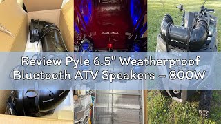 Review Pyle 6.5" Weatherproof Bluetooth ATV Speakers – 800W Powered System with LED Lights, IP44 Rat