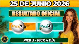 RESULTADO PICK 3 Y PICK 4 DÍA HOY 25 de JUNIO 2026 🟡 #chance
