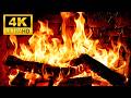 Burning Logs In A 4K Fireplace Crackling Fireplace With Relaxing Fire Sounds And Cozy Flames
