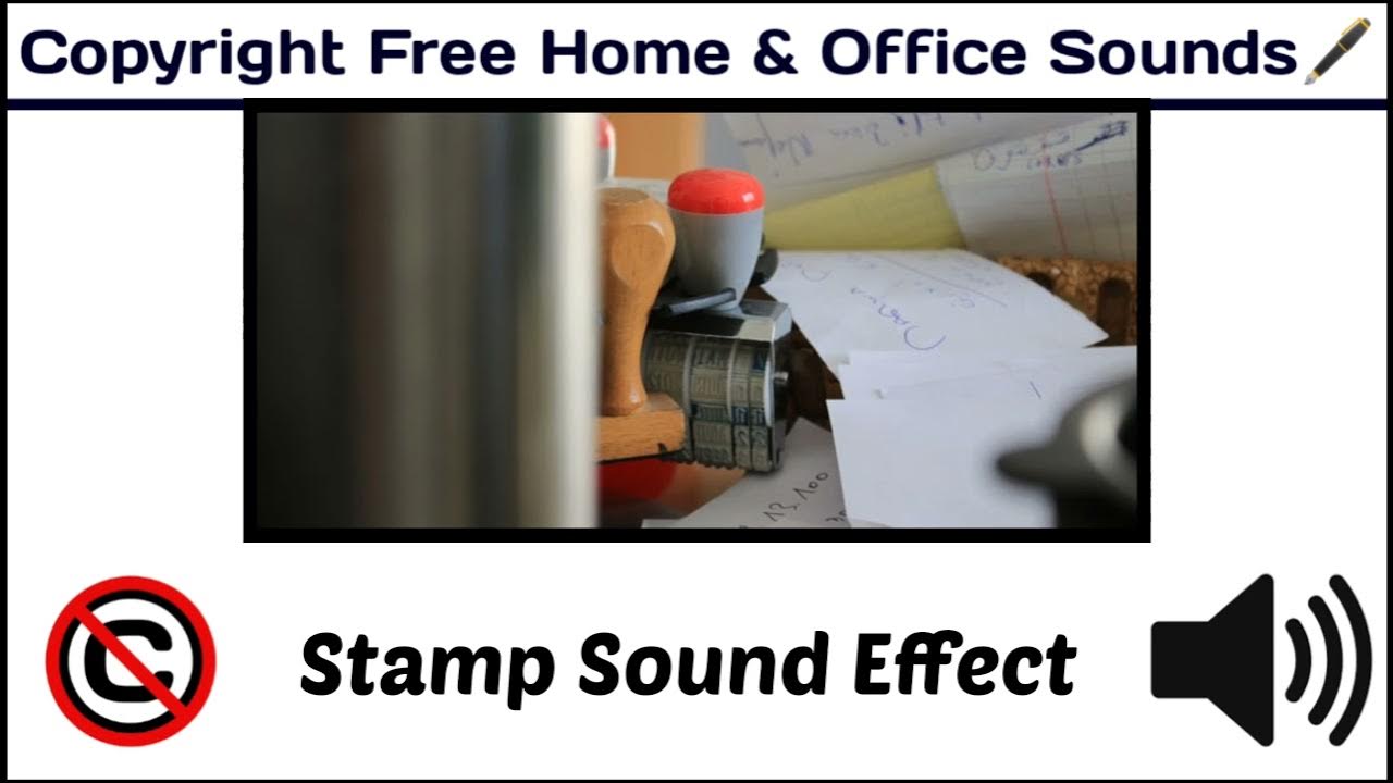 Stamp Sound Effect / Popular Sounds / copyrightfree / [Copyright Free