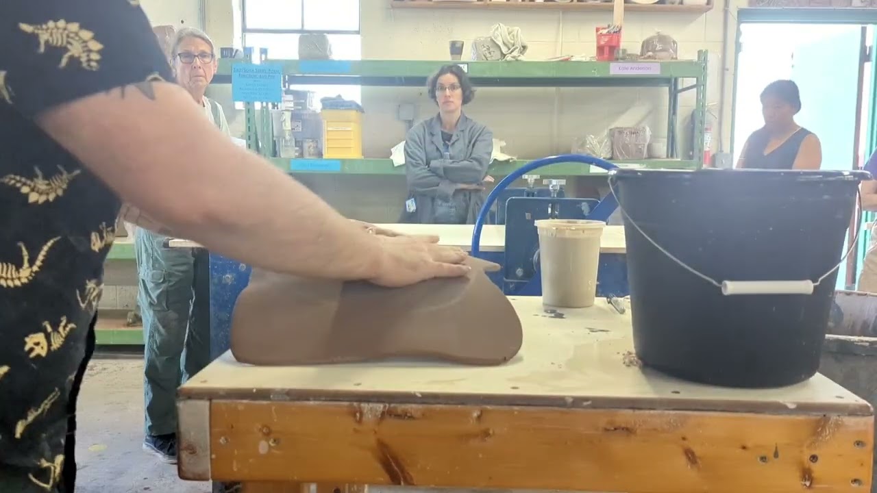 Slip decoration techniques for hand building plate forms