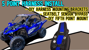 HOW TO INSTALL AN AFTERMARKET 5 POINT RACING HARNESS | PRO ARMOR | YAMAHA YXZ 1000R | SXS | UTV |
