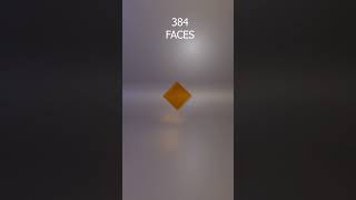 Watch This Simple Cube Evolve Into 6144 FACES! Soft Body Physics #blender #render #physics