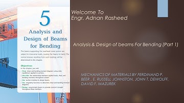 Design & Analysis of Beam | Chapter 5 | Part 1 | Mechanics of Materials beer and johnston
