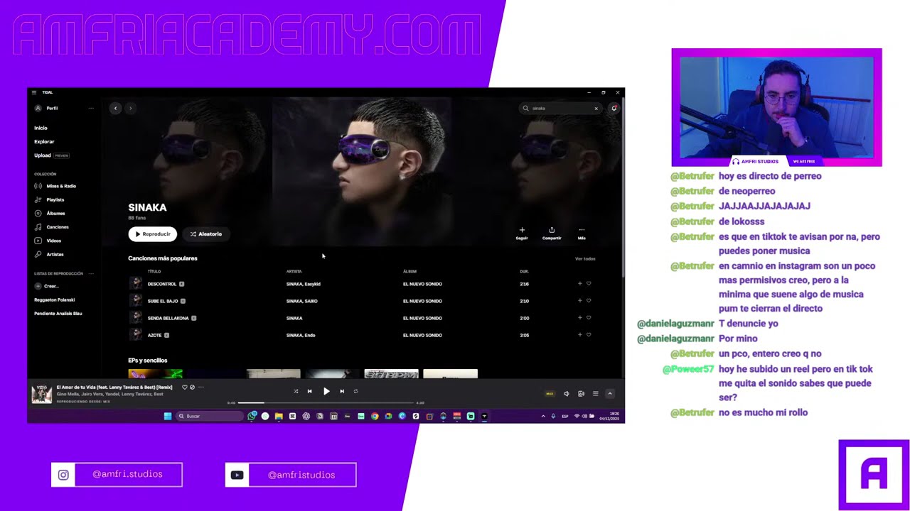 Productor analizando "EL NUEVO SONIDO" de Sinaka leSfaKinGo