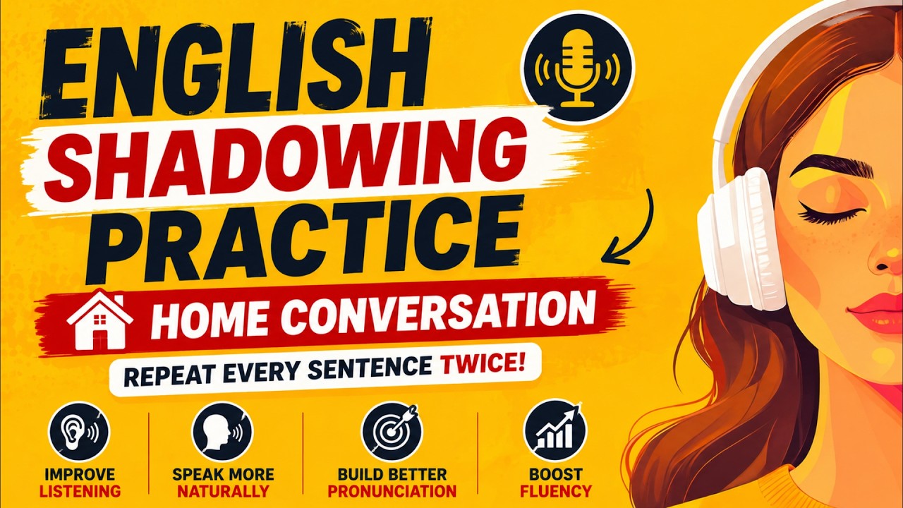 Daily Life English Conversations at Home | Shadowing Practice for ...