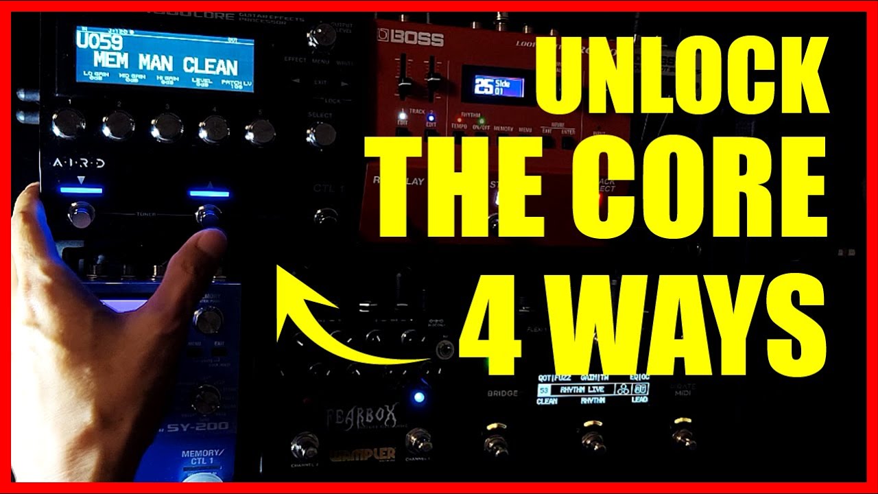 BOSS GT-1000 Core: 4 WAYS TO CONTROL - YouTube