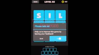 Word Crush Level 61 - 70 Answers screenshot 5