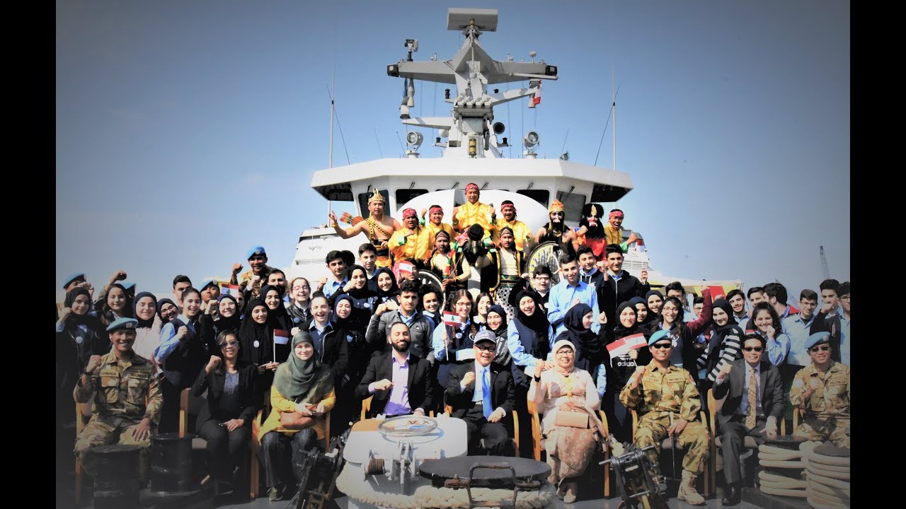 GEMBIRANYA SISWA-SISWI LEBANON MENGIKUTI OPEN SHIP TOUR KRI SULTAN HASANUDDIN-366