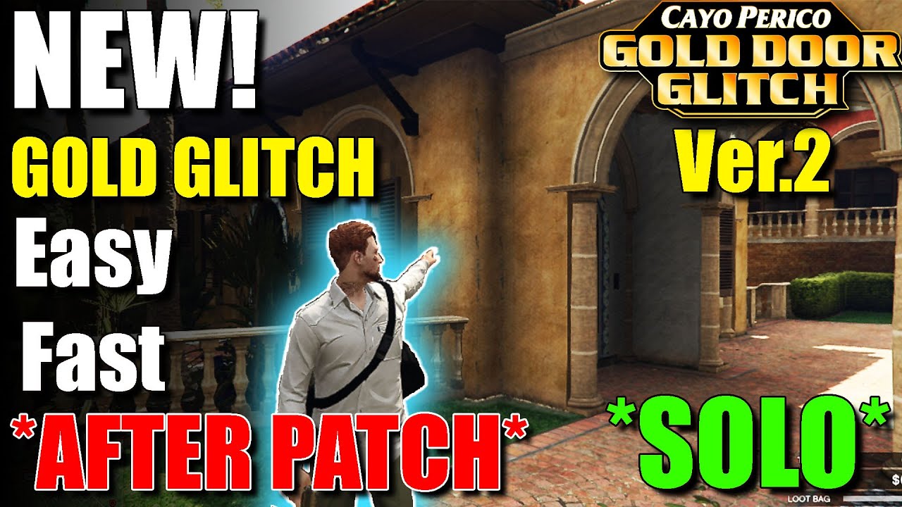 GTA Online Cayo Perico Heist New Solo Gold Door Glitch (West Storage) Ver.2 [PS4/PS5/Xbox/PC