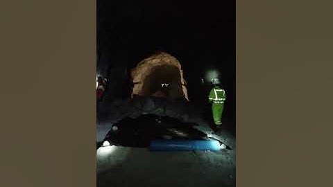 MineFly being flown to scan an underground mine stope