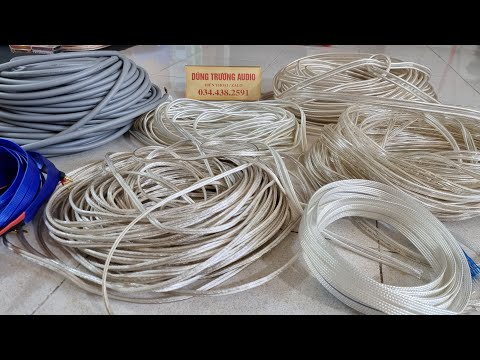 Video tổng hợp dây loa lõi bạc 1,5mm , 2.5mm , 4mm , 6mm ,... - youtube