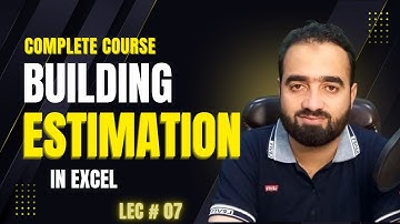 Complete Building Estimation In Excel | Formwork For Grade Beams.Part 1 | By Mudassir Afraz