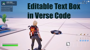 Editable Text Box in Verse Code