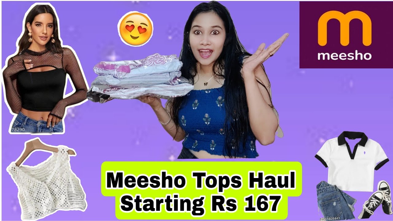 Meesho Tops Haul Under Rs 350 😍 Trendy Tops Meesho Haul *Try On