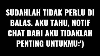 Status wa keren || Sudahlah tak perlu di balas. Lagu