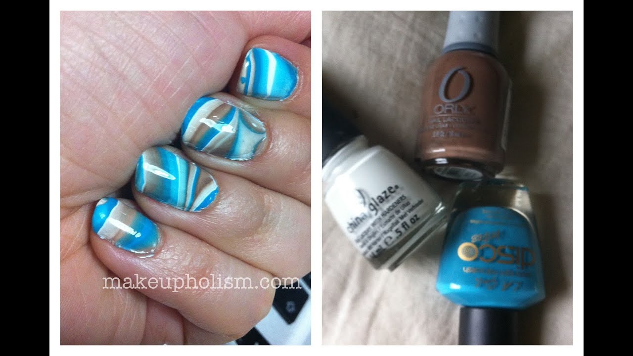 Marmoleado en agua - Nails Water Marbling ciudad elmina menu