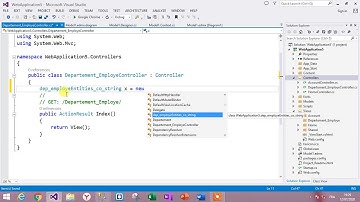 34. ASP.NET MVC 5 List data With EntityFramework