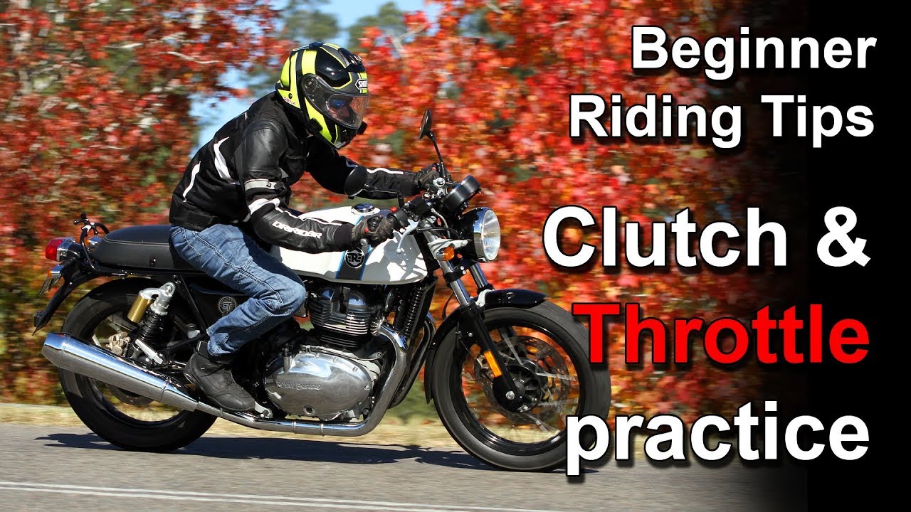 Motorcycle Riding Tips Clutch and throttle practice YouTube