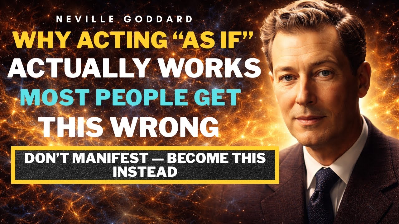 Why Acting “As If” Actually Works (Most People Get This Wrong)NEVILLE GODDARD TEACHINGS ||