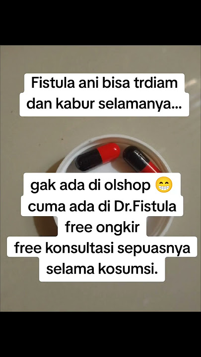 Obat Fistula ani racikan dokter yusuf fistula ani #obatfistulaani