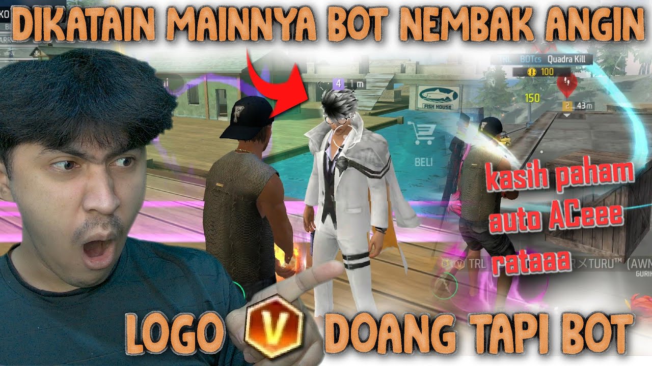 DIKATAIN BOT GABISA MAIN PUNYA LOGO V TAPI BOT !! AUTO KASIH PAHAM RATA ACEE SEMUA