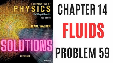 Halliday resnick chapter 14 problem 59 solution | Fundamentals of physics 10e solutions