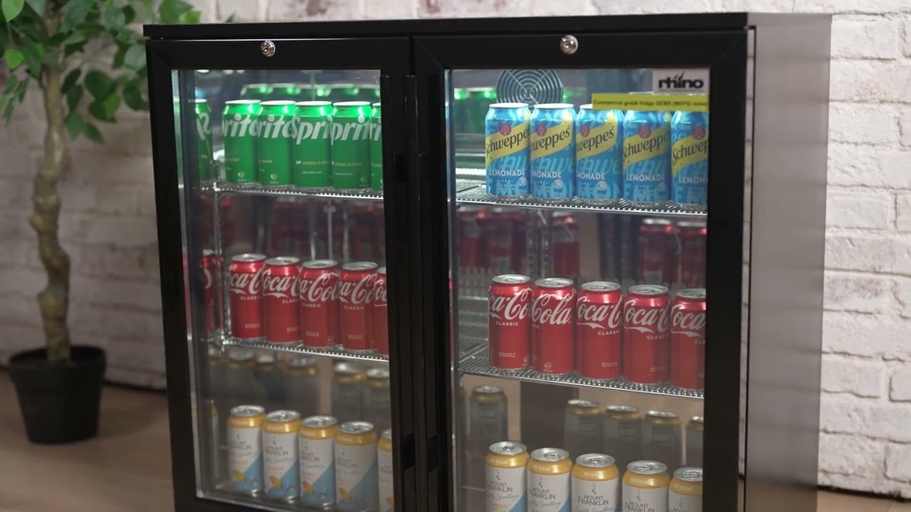 Product Review: Rhino 208L Double Door Heated Glass Under Bench Beverage Centre Black SG2H-B-HD