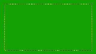 animated golden dotted rectangle line green screen no copyright video footage