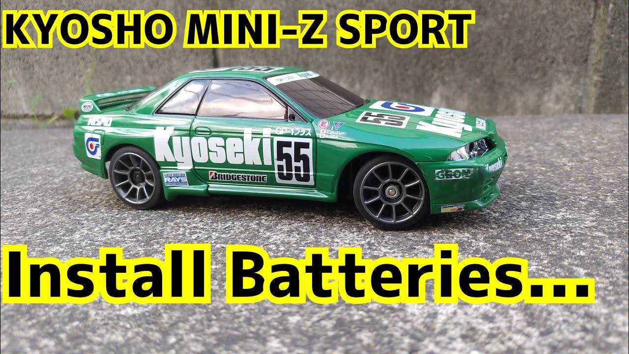 [MINIZ] Install Batteries And Asphalt Run KYOSHO MINIZ SPORT YouTube