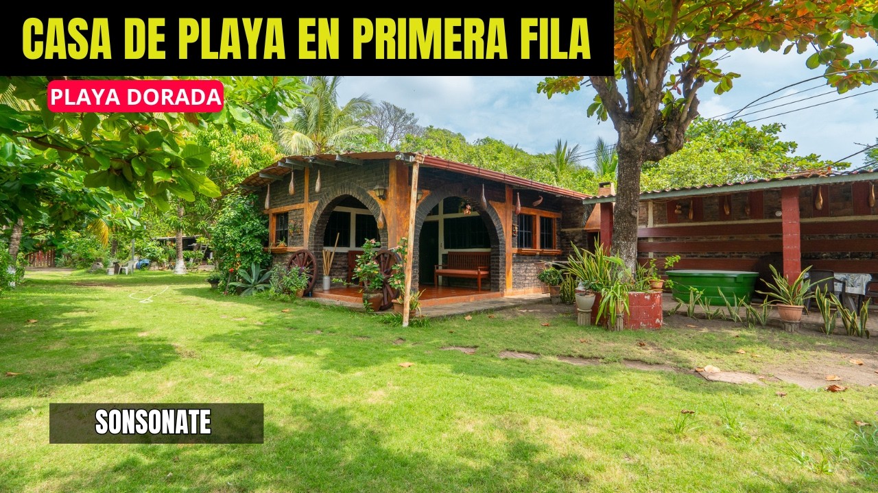 SE VENDE CASA FRENTE AL MAR 🌊 | PLAYA DORADA, Sonsonate