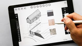 Architecture AXONOMETRIC Diagram | Time-lapse iPad Drawing Process #shorts screenshot 5